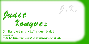 judit konyves business card